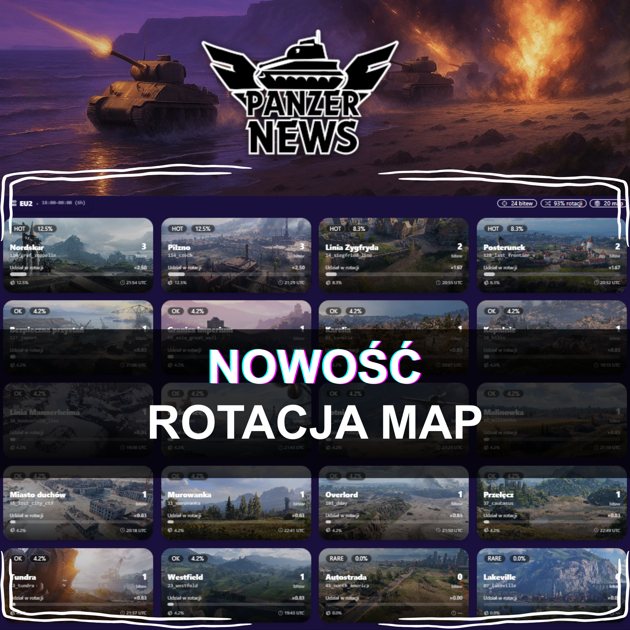 Miniatura: Nowa funkcja na blogu: Rotacja Map